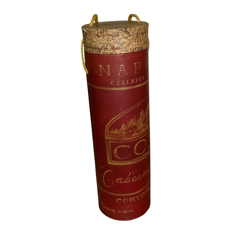 Vintage Corydon Vineyards Napa Valley Cabernet‎ Sauvignon Wine Gift Box Tube